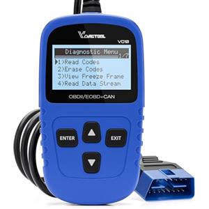 VDIAGTOOL OBD2 Auto Diagnostica VDIAGTOOL VD10, Diagnosi per Auto EOBD, Lettore Codici Errore Per Reset OBD2, Dati in Tempo Reale Dello Scanner OBD, Diagnostica Automatica per Tutti i Protocolli OBD II