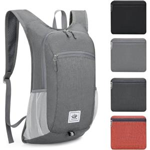 ROEOWENE Zaino Pieghevole Ultraleggero 15L Ripiegabile per Viaggio e Trekking, Daypack per Escursionismo, Ideale per Campeggio e Ciclismo