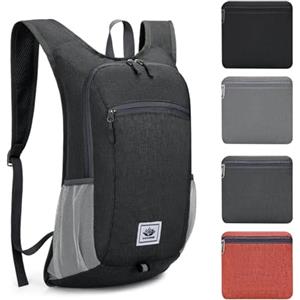 ROEOWENE Zaino Pieghevole Ultraleggero 15L per Escursionismo, Trekking, Hiking - Ripiegabile per Uomo, Donna, Bambini, Campeggio, Ciclismo