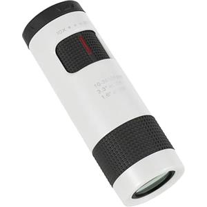 Tuidzljd Telescopio 10-30x21 Zoom Mini Telescopio Cannocchiale Portatile Attrezzatura da Turismo Telescopio Ottico Bianca