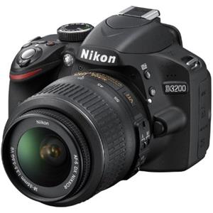 Nikon Reflex D3200 KIT 18-55 VRII Fotocamera, Lega di Magnesio, 1 Obiettivo Incluso, Af dx/Af-s dx, Nero