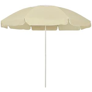 Kythralux Ombrellone da spiaggia, 240 cm, protezione UV, resistente alle intemperie, con funzione di inclinazione, antivento, per giardino, balcone, terrazza, esterni, campeggio, piscina