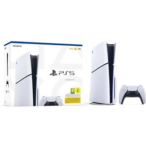 Sony PS5 CONSOLE 1TB STANDARD SLIM WHITE + DUALSENSE