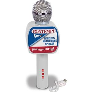 Bontempi | SonicLink Mic - Microfono Wireless con Altoparlante Integrato per Performance Senza Limiti, 85x65x240 mm