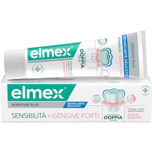 Elmex Sensitive Plus, Dentifricio Sbiancante Delicato, 75 ml