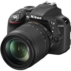 Nikon D3300 Kit Fotocamera Reflex Digitale con Nikkor 18/105VR, 24.2 Megapixel, LCD 3 Pollici, Nero [Versione EU]