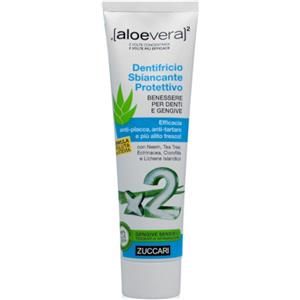 ZUCCARI ALOEVERA2 Dentifricio Sbiancante Protettivo Senza Menta Con Stevia 100 Ml