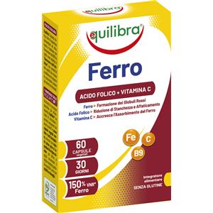 Equilibra Ferro Con Acido Folico+ Vitamina C 60 Capsule