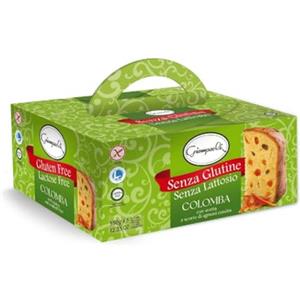 Giampaoli Colomba Giampaoli Con Uvetta e Canditi Senza Glutine e Lattosio 350 g