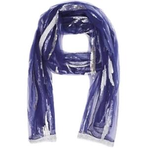 QUEEN HELENA Foulard Leggero con Strass Sciarpa Velata Trasparente Stola Elegante Donna SC029 (Blu)
