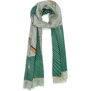 QUEEN HELENA Sciarpa Invernale Calda Scialle Girocollo Fantasia Casual Donna SC22-5 (Verde, Taglia Unica)