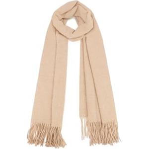 QUEEN HELENA Sciarpa Invernale Calda Pashmina Coprispalle Elegante Donna SC22-7 (Taglia Unica, Beige)