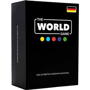 The World Game - Gioco di carte geografiche - Gioco educativo per bambini, famiglia e adulti - Mondo giochi da tavolo per 2-6 persone - Tedesco