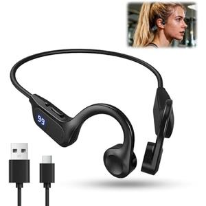 Astraveo Cuffie a conduzione ossea Cuffie Bluetooth senza fili con tecnologia V5.2 HiFi Stereo Micro HD e design impermeabile IP65 Autonomia 12 ore Cuffie sportive impermeabili per auricolari Sport, corsa