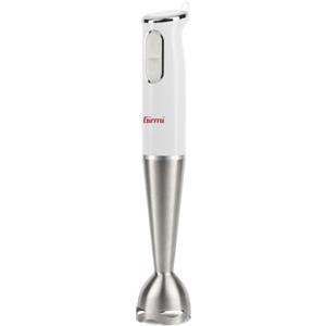Girmi MX03 Frullatore a Immersione, Fusto Lungo in Acciaio INOX, Bianco
