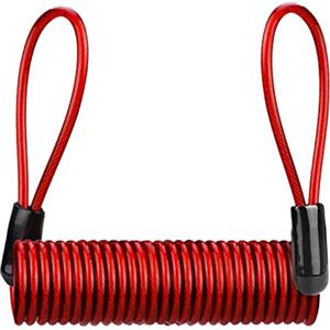 ZWWAAZHF Cavo antifurto in acciaio a molla cavo lucchetto bicicletta cavo moto scooter bici molla corda filo di sicurezza moto promemoria disco disco promemoria
