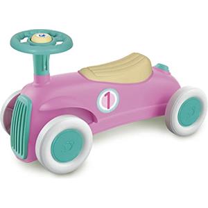 Clementoni - Macchina Cavalcabile per Bambini Vintage Ride On - Macchinina Bambini 1 Anno, Primi Passi, Gioco in Plastica Riciclata per Lo Sviluppo Psicomotorio, Made in Italy, 17456