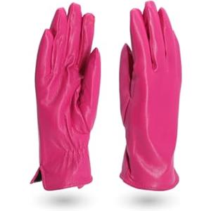 QUEEN HELENA Guanti Invernali Eleganti Donna G22-7 (Taglia Unica, Fucsia)