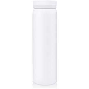 Boziee Piccola bottiglia termica in acciaio inox, 200 ml/300 ml, senza BPA, isolata sottovuoto, mini thermos (bianco, 300 ML)