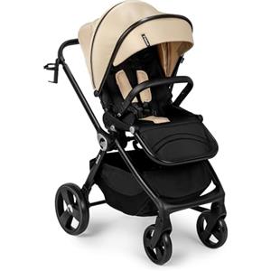 Kidnort Isbjörn Passeggino Leggero Reversibile Pieghevole fino a 22 kg con Seduta Fronte Mamma e Strada Schienale Reclinabile Ruote Grandi Ammortizzate Cintura a 5 Punti Accessori Inclusi