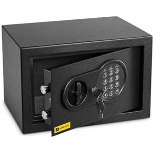 HomeSafe HV20E Cassaforte Piccola con Codice, 20x31x20cm (HxLxP), Cassaforte da Armadio Digitale con Combinazione Elettronica, Cassetta di Sicurezza per Soldi e Gioielli, Sicurezza Domestica