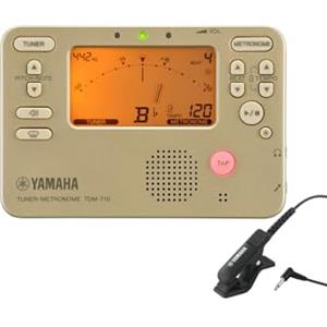 Yamaha TDM-710GL, sintonizzatore metronomo oro, microfono sintonizzatore TDM-710GL, set nero TM-40BK, TDM-710GLM, dotato di doppie funzioni che possono utilizzare sintonizzatore e metronomo allo