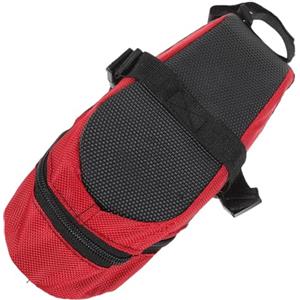 WESIEVYA Borsa da Sella per Bicicletta Grande capacità in Nylon Velluto Rosso, Morbida e Comoda per Accesso Rapido, per Ciclismo All'aperto e Mountain Bike