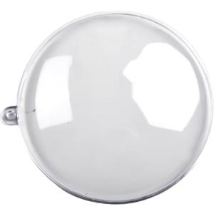 Homeponnew Confezione da 10 palline di Natale, per decorazioni per albero di Natale, matrimoni, feste, decorazioni per la casa, in plastica trasparente, riempibili, 7-11 cm di diametro (7 cm)