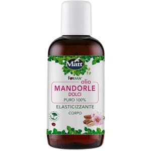 Matt Forsan, Olio Mandorle Dolci Elasticizzante Corpo, 250 ml | Ideale per Nutrire e Idratare la Pelle, Prevenire le Smagliature e Adatto a Pelle Secca, Origine Vegetale, Senza Profumo