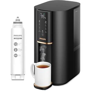 Philips Water Erogatore d'acqua a Osmosi Inversa 6100: acqua calda purificata in secondi, gusto migliore, filtrazione RO 5in1, >110 contaminanti ridotti, rapporto 3:1,UV-C, senza installazione, 2000L