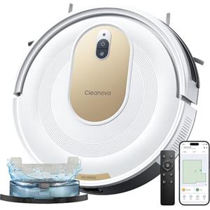 Vexilar W8 Robot Aspirapolvere Lavapavimenti 8,000Pa 2,5 Ore, Silenzioso Aspirapolvere Robot Potente per Pavimenti/Tappeti,Controllo Vocale/APP/Telecomando