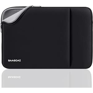 BAAGOAZ Custodia per 14 Pollici Laptop Compatibile con 14" Pollici PC Notebook Chromebook Ultrabook Computer Portatile Sleeve per Porta PC Borsa Protettiva, Nero