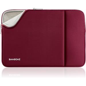 BAAGOAZ Custodia per 14 Pollici Laptop Compatibile con 14" Pollici PC Notebook Chromebook Ultrabook Computer Portatile Sleeve per Porta PC Borsa Protettiva, Rosso