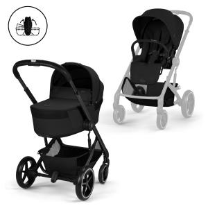 Cybex Platinum - Cybex Gold Balios S Lux con navicella richiudibile Moon Black