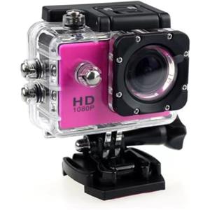 Wusvive Action Camera 4K con WiFi per ultra HD, impermeabile fino a 30 m | Sport Cam, obiettivo grandangolare 170°, 30fps per ciclismo, registrazione video 4K 30fps, corpo compatto e leggero