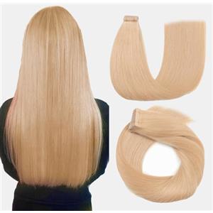 Hotlulana Extension Capelli Veri Biadesivo(#18) Invisible Extension Biadesive Capelli Veri 18Pollici 20pcs 45cm 40g Extension Capelli Veri Skin Weft Tape in Hair Extensions Human Hair.
