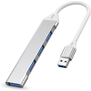IZyufan Hub USB, adattatore multiporta USB 4 in 1 con 1 porta USB 3.0, 3 porte USB 2.0 Hub USB, connettore USB multiplo, per PC, laptop, MacBook,unità flash USB/HDD mobile e altro