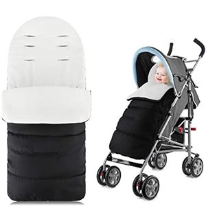 Luchild Sacco Termico Passeggino Universale, Coprigambe Passeggino Universale, Sacco Passeggino Invernale Staccabile con Cerniere Laterali, Fodera in Caldo Pile Polare, Impermeabile e Antivento