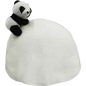 Generic Panda Snowboard Casco Coperture Inverno Fornitura Casco Decorazione Panda Lavorato a Maglia | Copertura per casco da moto, spessa, per uomo, donna, sci, snowboard, skateboard, moto, snowboard