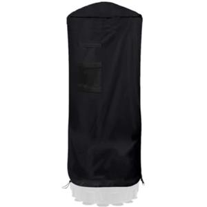 VersaGenius Copertura per sacco da boxe autoportante, impermeabile, per boxe, kickboxing, MMA, resistente, tessuto Oxford 210D, 147 x 33,4 cm, protezione nera