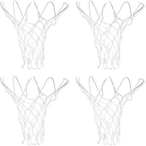 Bruislard 4 reti di ricambio piccole per mini canestro da basket, 26 cm, 8 anelli