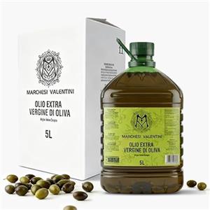 Marchesi Valentini Olio Extravergine di Oliva di Raccolta 5 L - Grande Formato per Famiglie Profilo Aromatico
