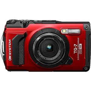 OM System Tough TG-7 - Fotocamera digitale, colore: Rosso (Successor Olympus TG-6)