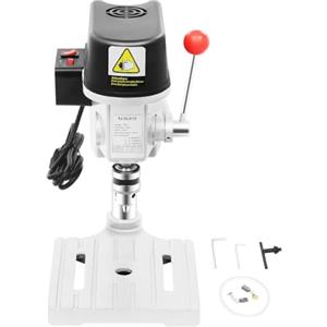 CHFUNE Trapano da tavolo, trapano a colonna a 3 velocità, mini trapano 0-16.000 giri/min, per legno, metallo e plastica