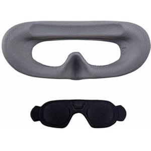 Zhixteu Drone Goggles 3 Schiuma di Imbottitura Spugna Confortevole Maschera Occhio Pad Occhiali VR Accessori per DJI Avata Goggles 3 (Grigio + copertura antipolvere)