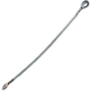 FUANA Cavo di ricambio per stepper per esercizi in acciaio per palestra domestica per mini stepper 351 mm, argento