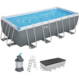 Bestway 56671-7 Set piscina fuori terra Steel Pro MAX - 4,88 m x 2,44 m x 1,22 m, grigio