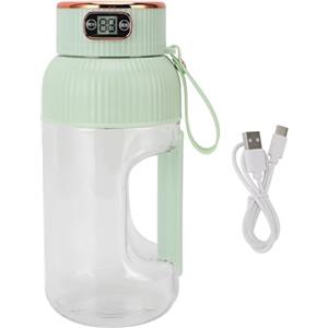 Kukyller Frullatore portatile, tazza frullatore 150w 1200ml Mini spremiagrumi portatile da viaggio multifunzionale USB ricaricabile per palestra Home Office Sport all'aperto (Verde)
