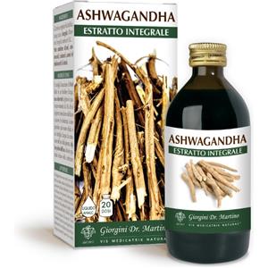 Ashwagandha Estratto Integrale Liquido Analcolico 200 Ml Materie Prime E Galenica