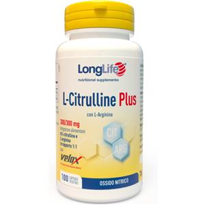 Longlife L-Citrulline Plus 100 Capsule Vegetali Sport E Massa Muscolare